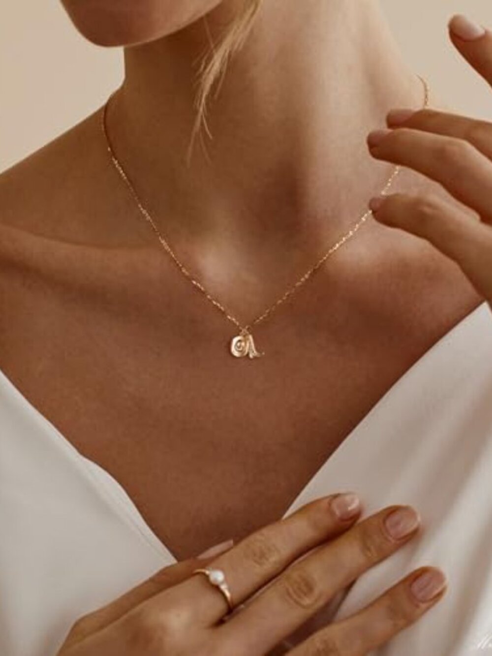 Necklace for Women-14K Gold Plated Bow Dragon Shell Palm Tree